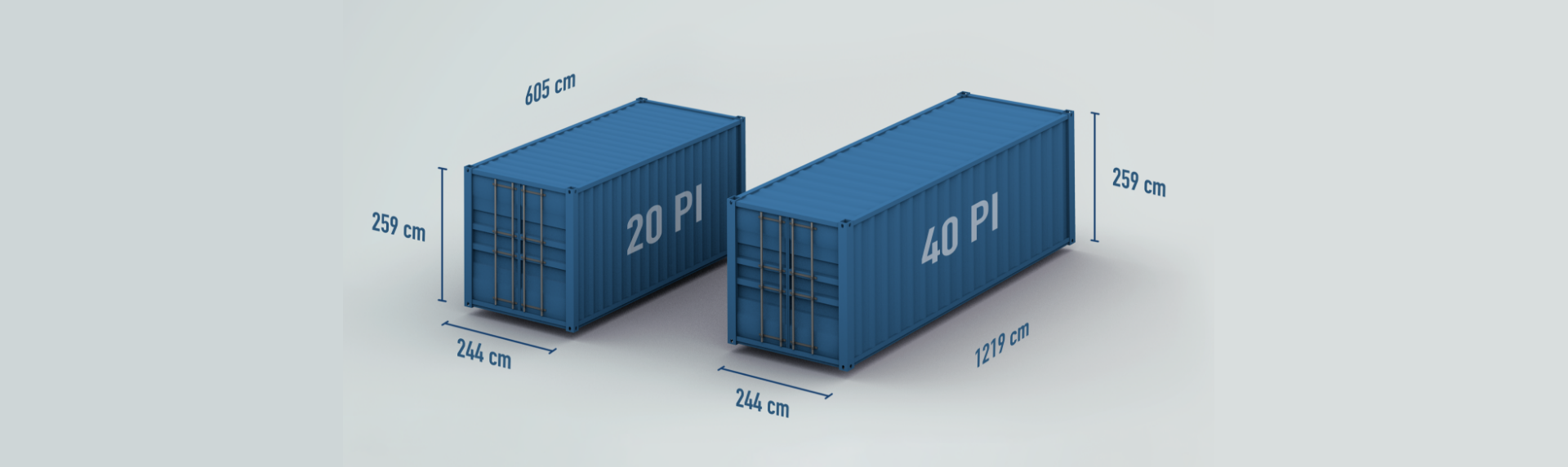 Dimensions des 2 types de box Dimensions des 2 types de box